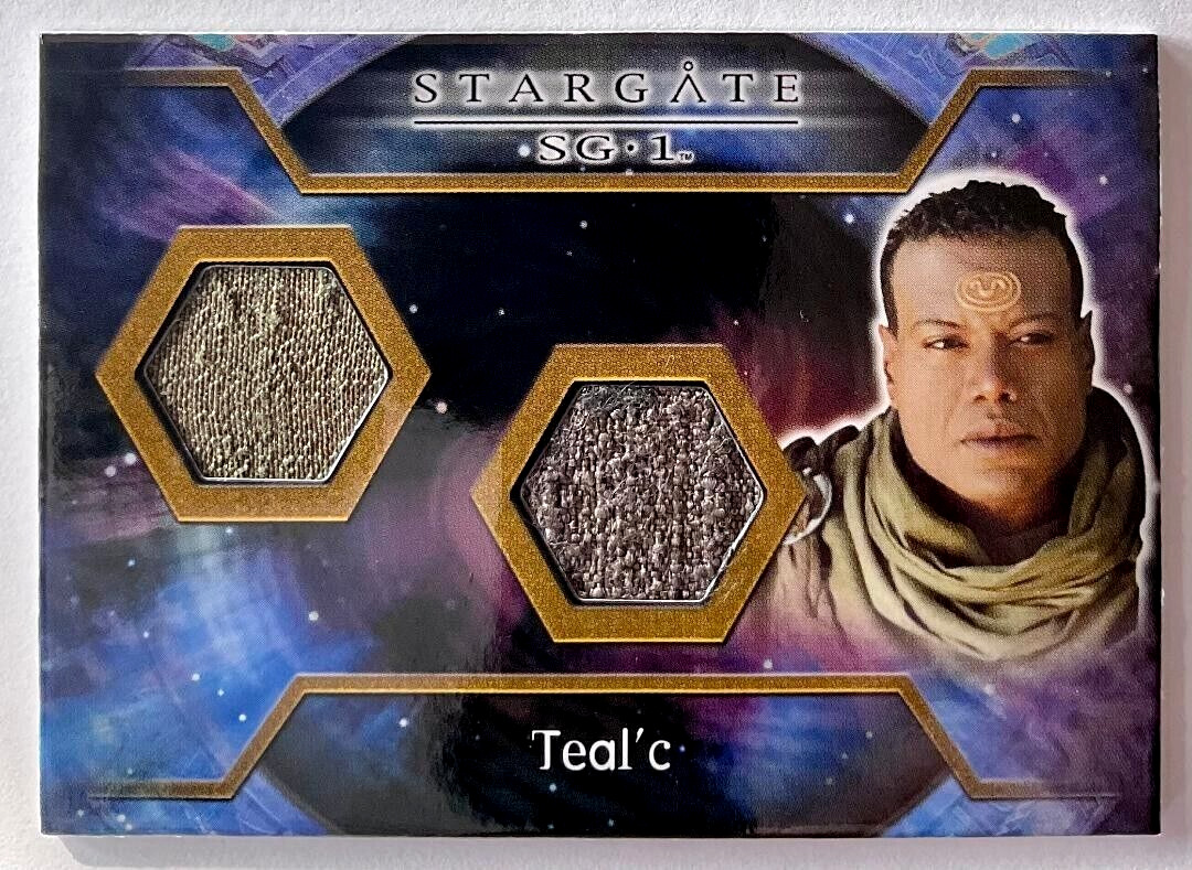 Stargate Heroes DUAL Costume Card Christopher Judge as Teal'c
