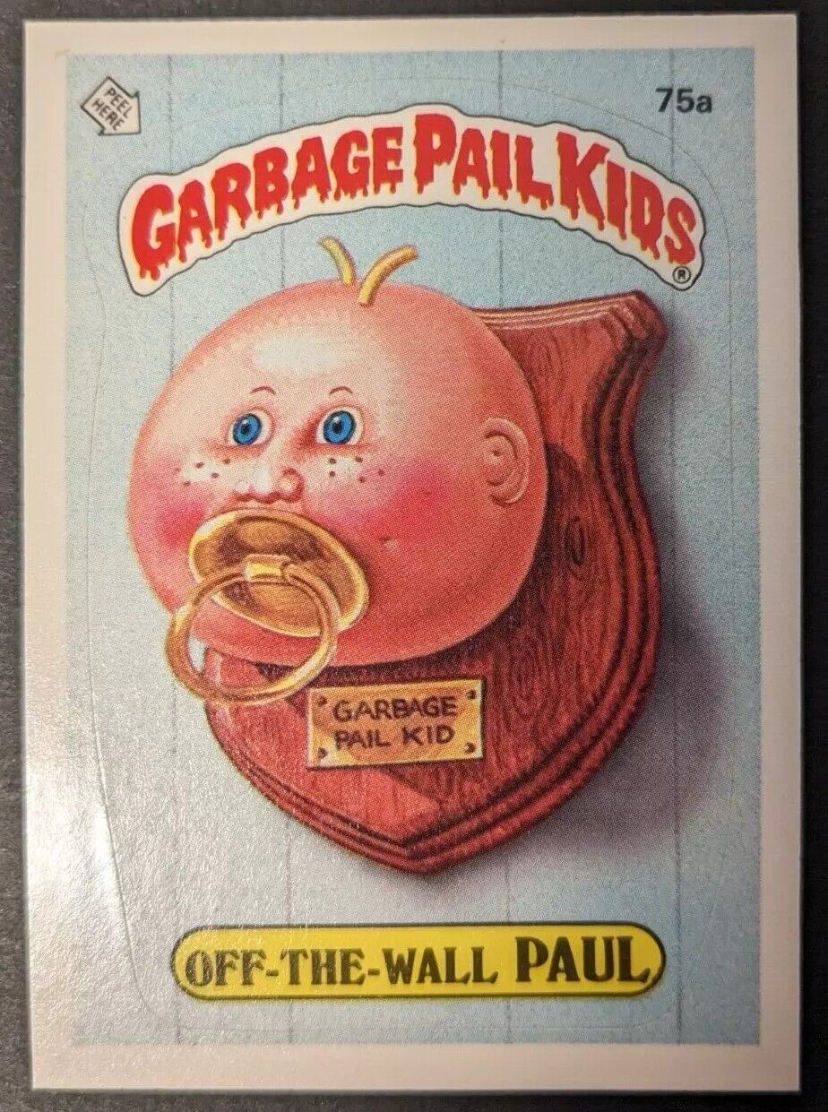 1985 OFF THE WALL PAUL Garbage Pail Kids OS2 #75a GPK