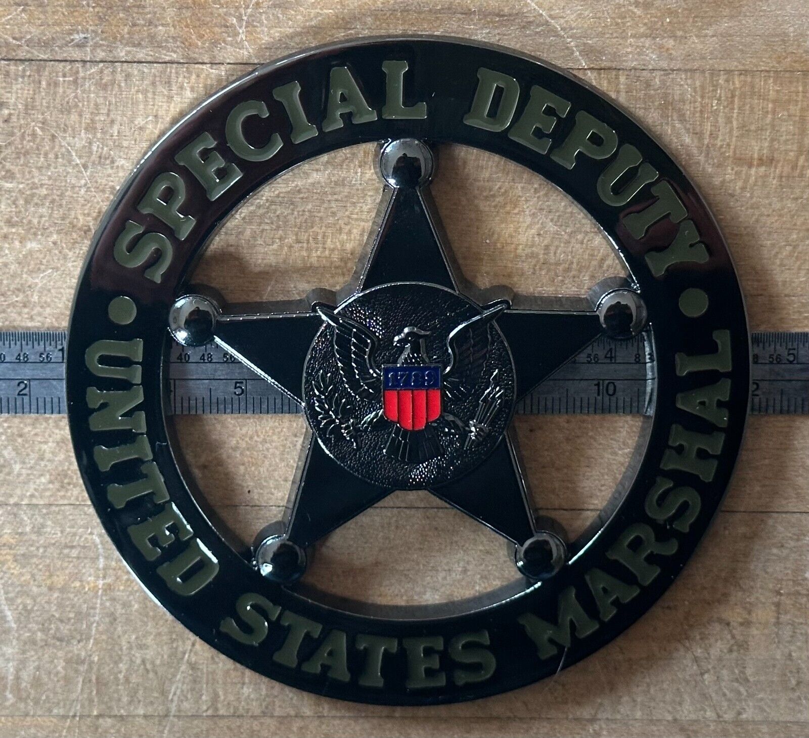 US Marshals Service-GIANT Special Dep Paperweight coin 3.75in ZOMBIE super rare