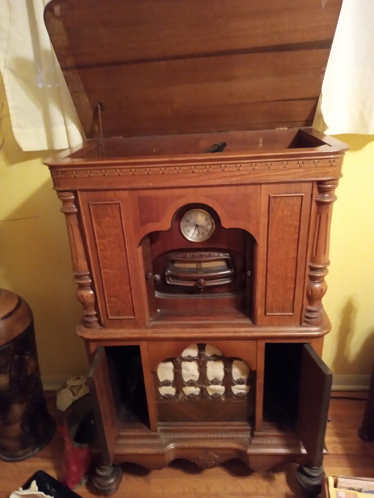antique phonograph Cabinet