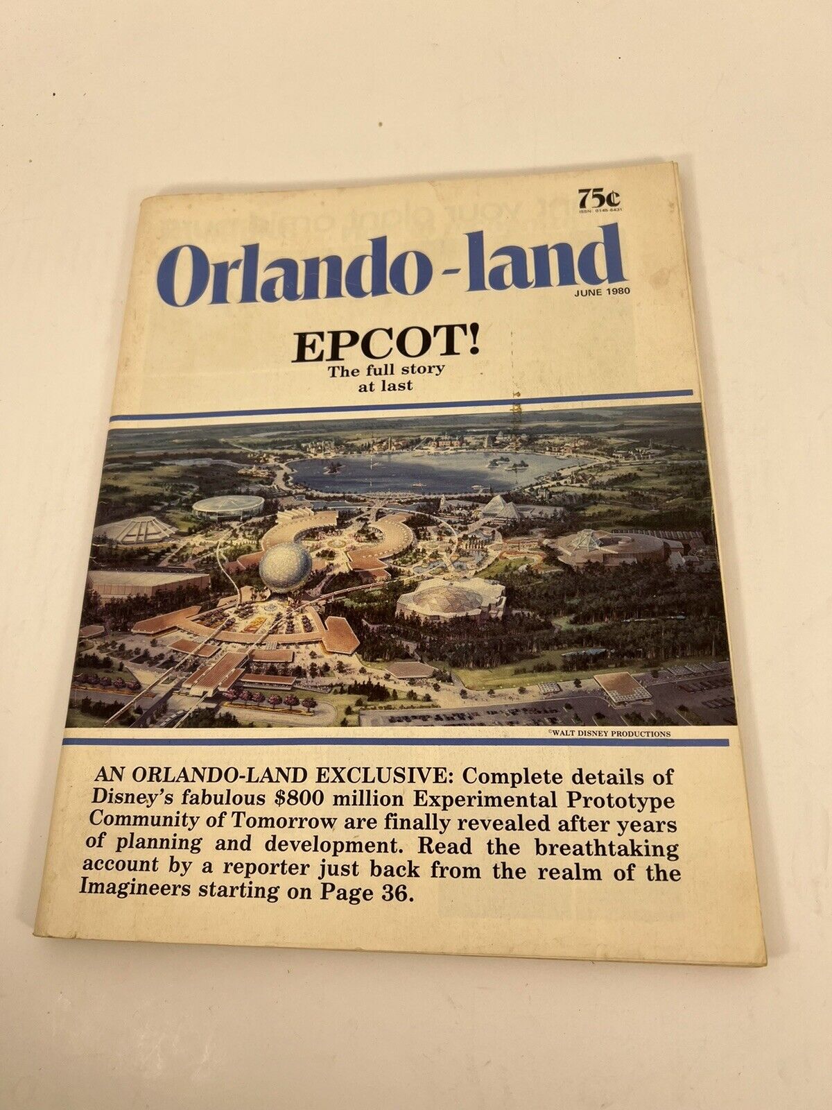 Orlando-land Exclusive Disney Epcot June 1980