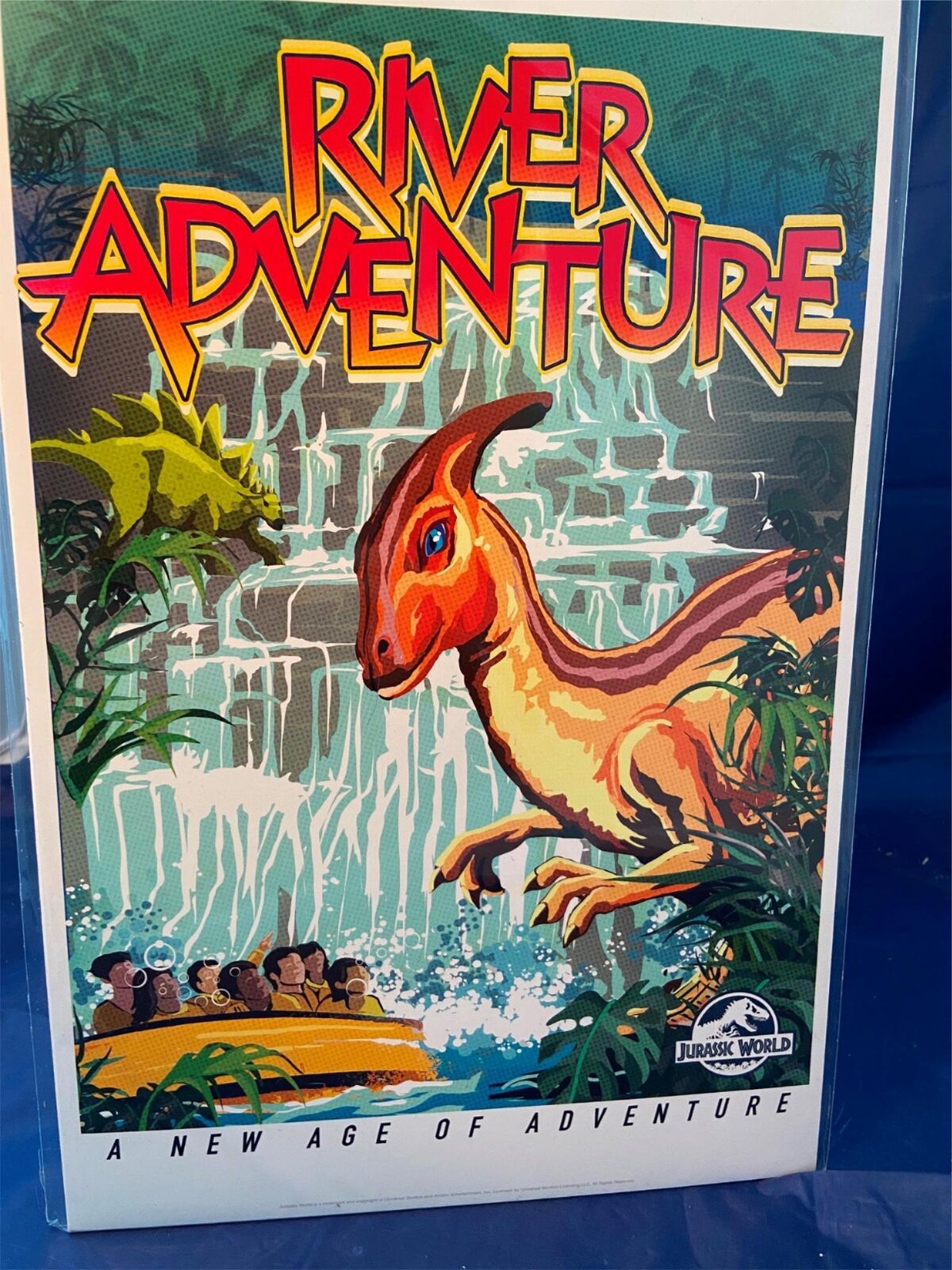Universal Studios Jurassic World Park River Adventure Poster Sign Print 11 x 17