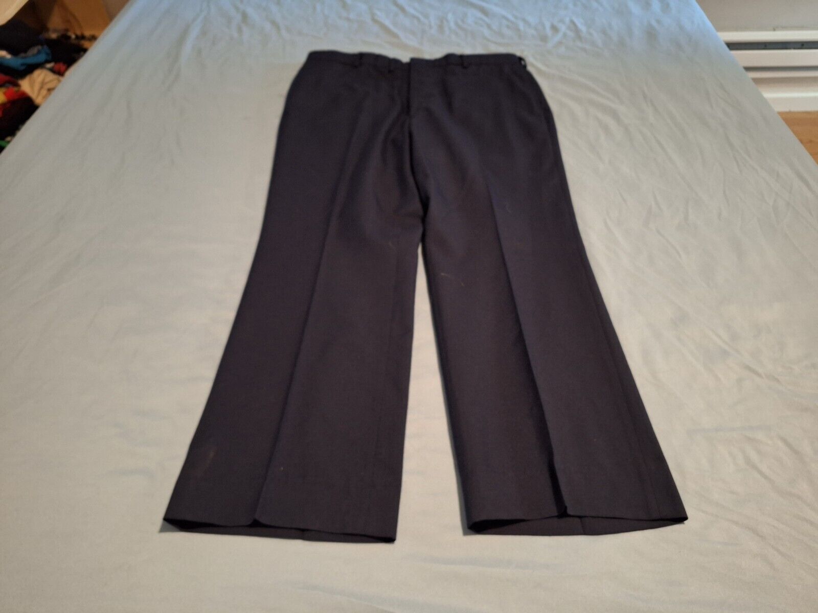 U.S. Air Force Man\'s Service Poly/Wool Serge AF Blue 1620 Trousers Size 39R Used