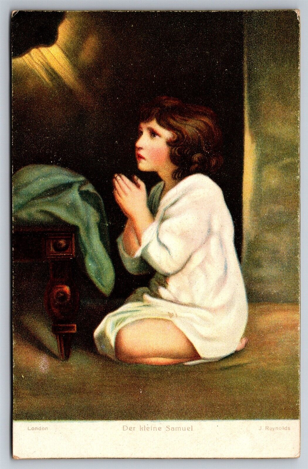 The Little Samuel Religious Art Reynolds C1910\'s Postcard L30
