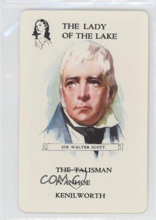 1900s Authors Game Light Blue Back Sir Walter Scott (The Lady of the Lake) 0a2