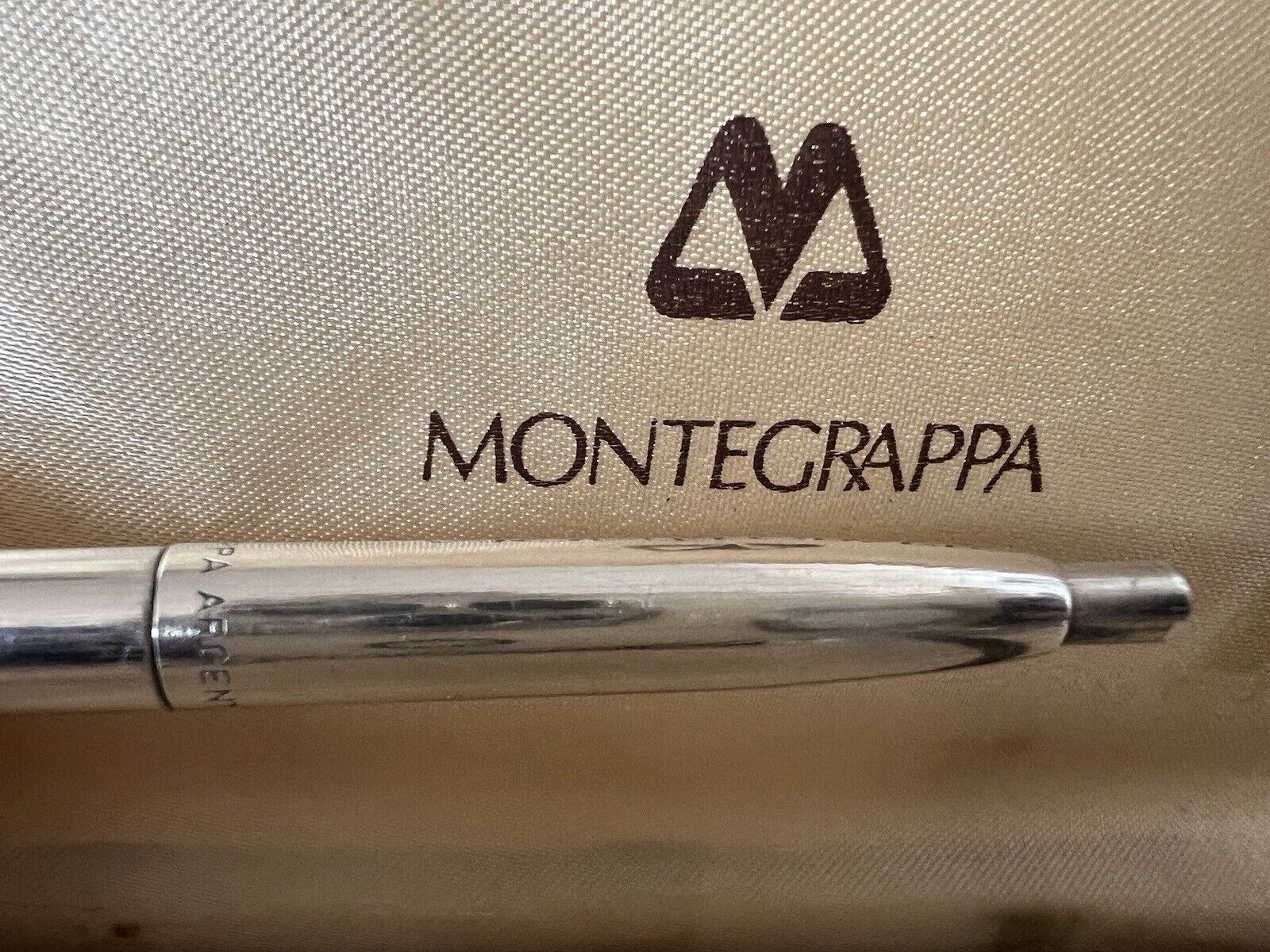 Montegrappa Pen Sphere Silver 925 Solid Vintage IN Button Marking