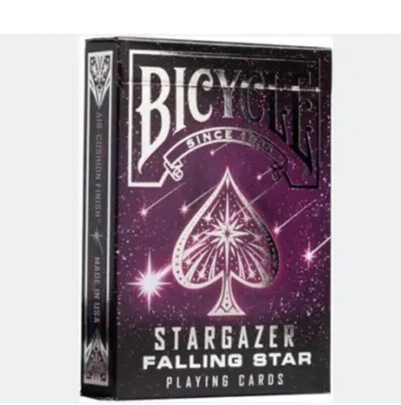 6 Pack Bicycle Stargazer Falling Star Playing Cards by US Playing Card Co.  NEW