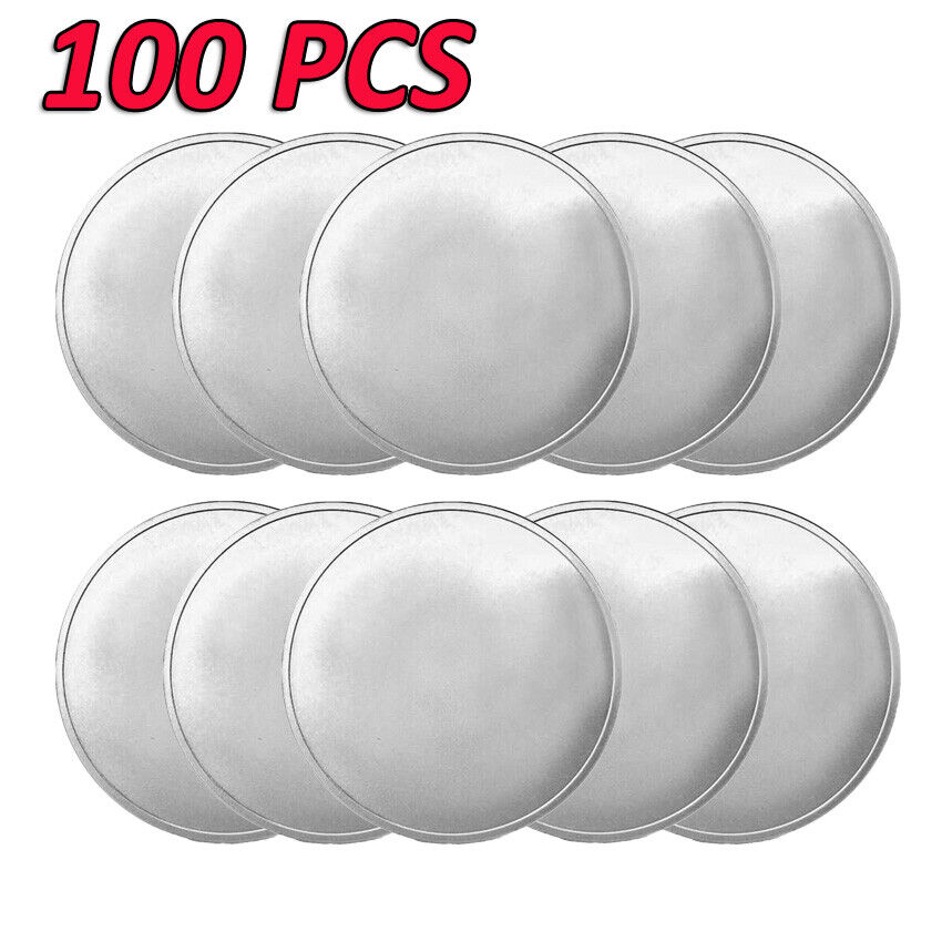 100PCS Challenge Coin Blank Zinc Alloy For Engraving Silver Laser Engravable