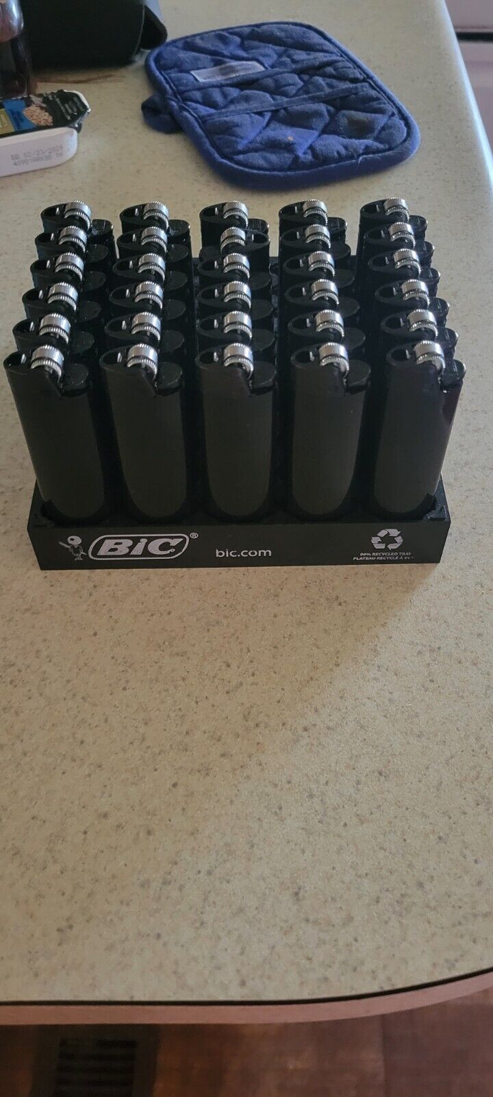 BIC Limited Edition, All Black Collectible Lighter, Black On Black.  Brand New.