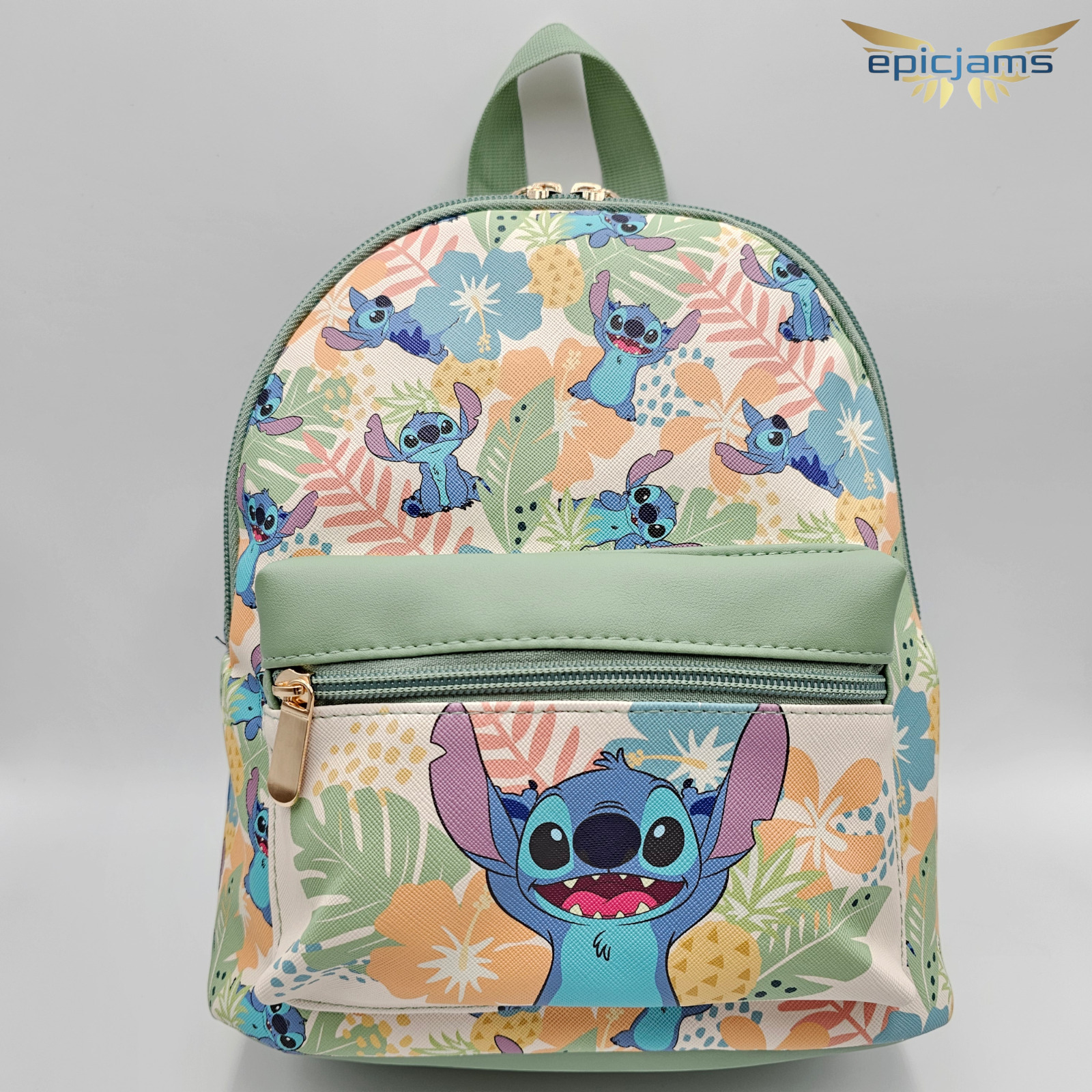 Bioworld Disney Lilo and Stitch Tropical Mini Backpack New