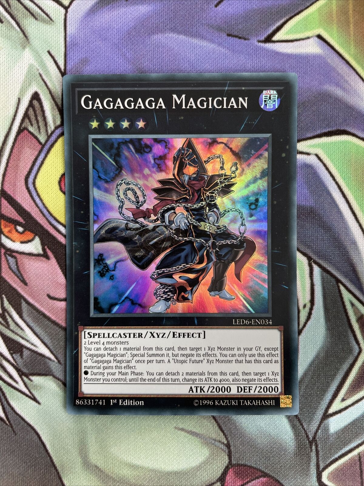 LED6-EN034 Gagaga Magician Super Rare 1st Edition NM Yugioh Card