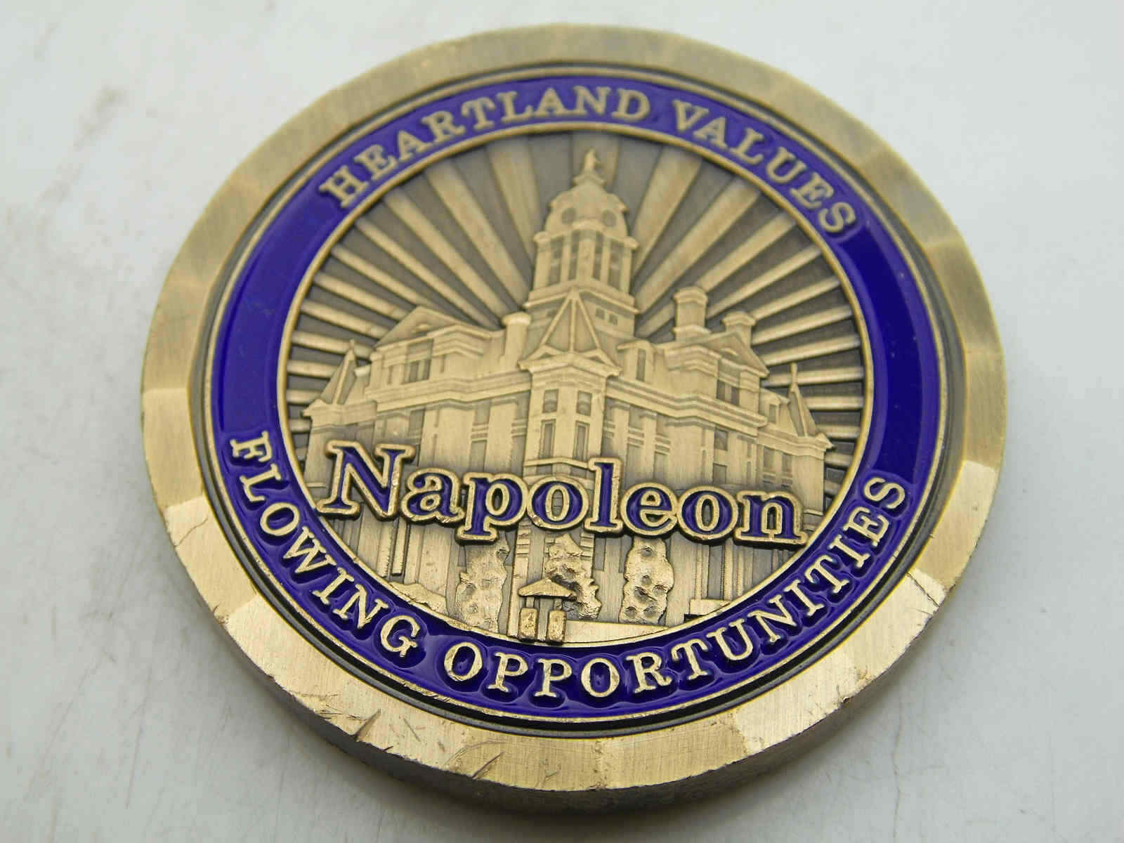 NAPOLEON POLICE OFFICER CHALLENGE COIN