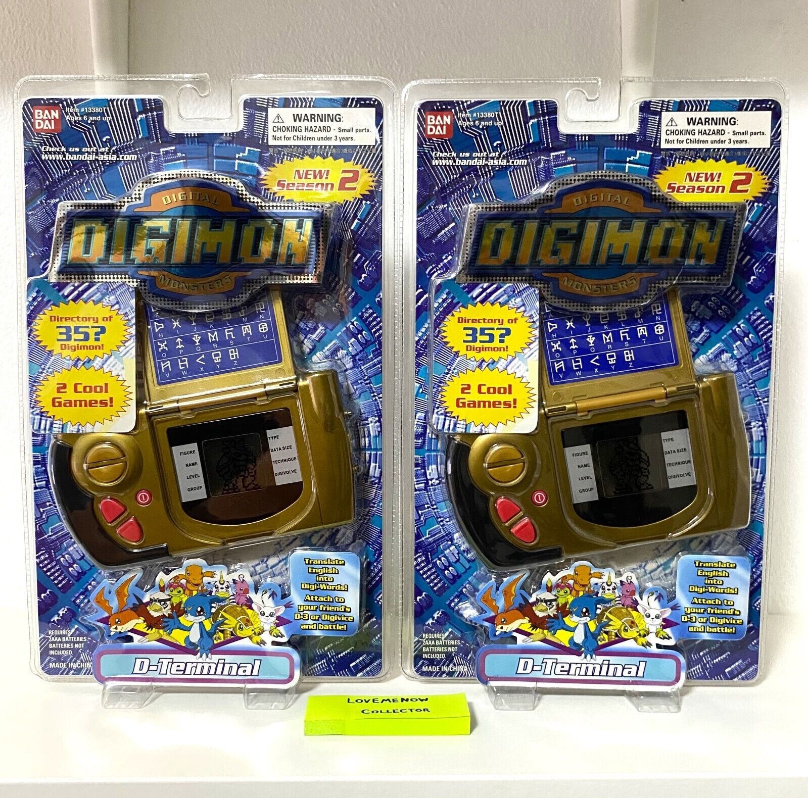 Digimon 2000 D-Terminal - D Terminal - Gold Bandai V-Pet New Sealed Ultra Rare