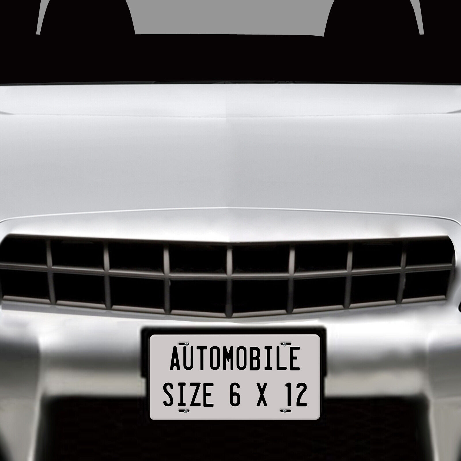 Any State Black and Silver Personalized Novelty Car Auto License Plate ATV Bike