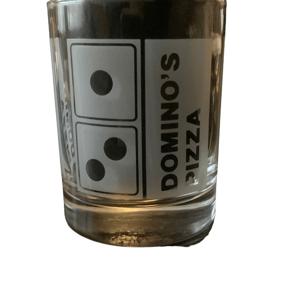 Vintage Domino’s Pizza Whiskey Glass A Timeless Addition to Your Home Bar