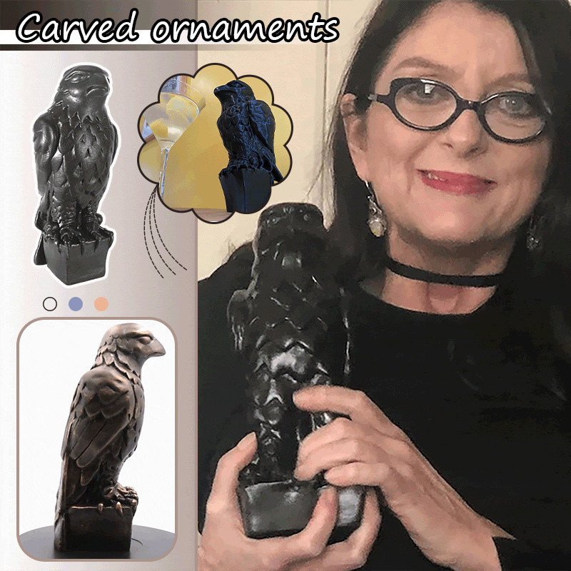 Maltese-Falcon Home Decor Resin Sculpture Art Animal Statues Figurine Room US