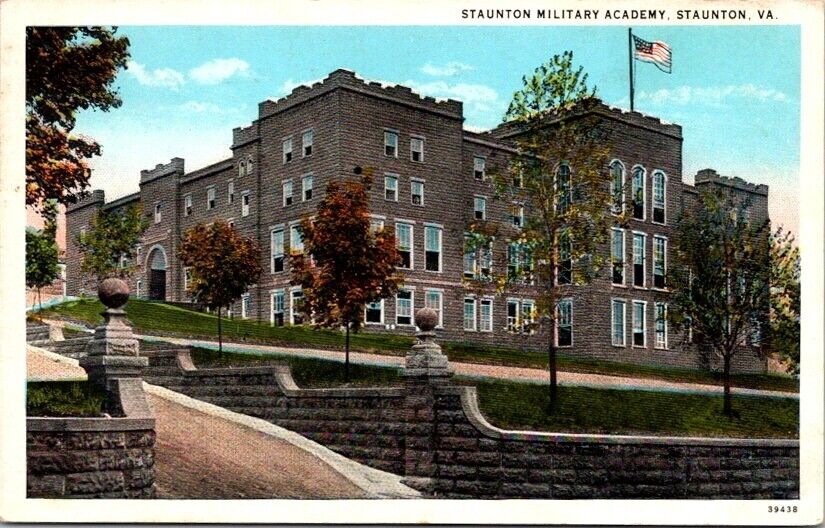 Vintage Postcard View of Staunton Military Academy Staunton Virginia VA     7115