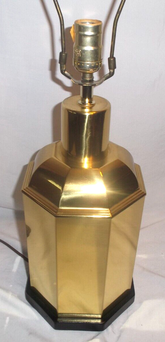 Vintage Octagon Ginger Jar Table Lamp With 3-Way Light