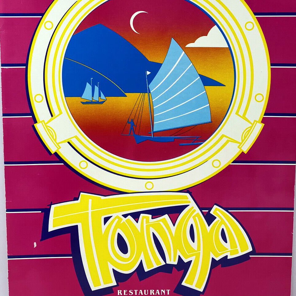 Vintage 1988 Tonga Room Restaurant Dinner Menu Fairmont Hotel San Francisco