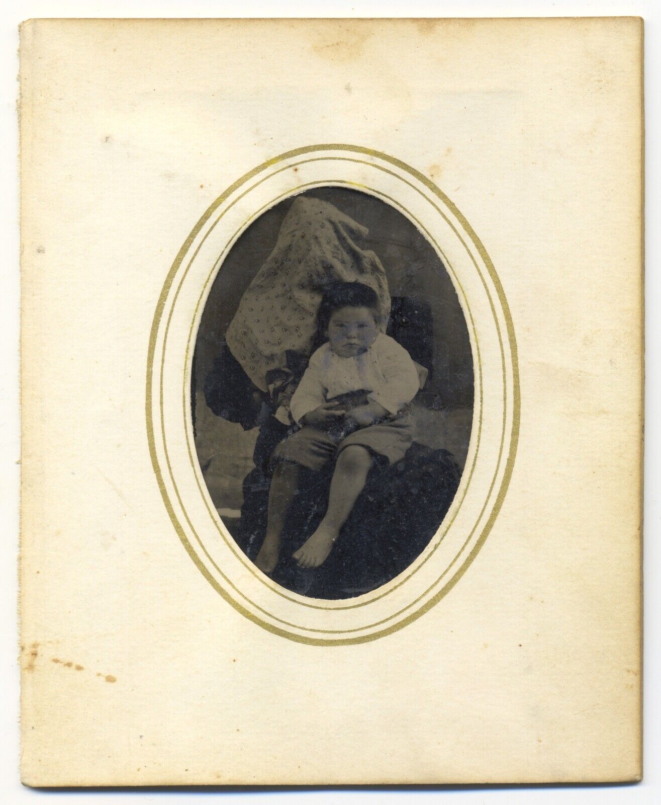 A very silly hidden mother tintype