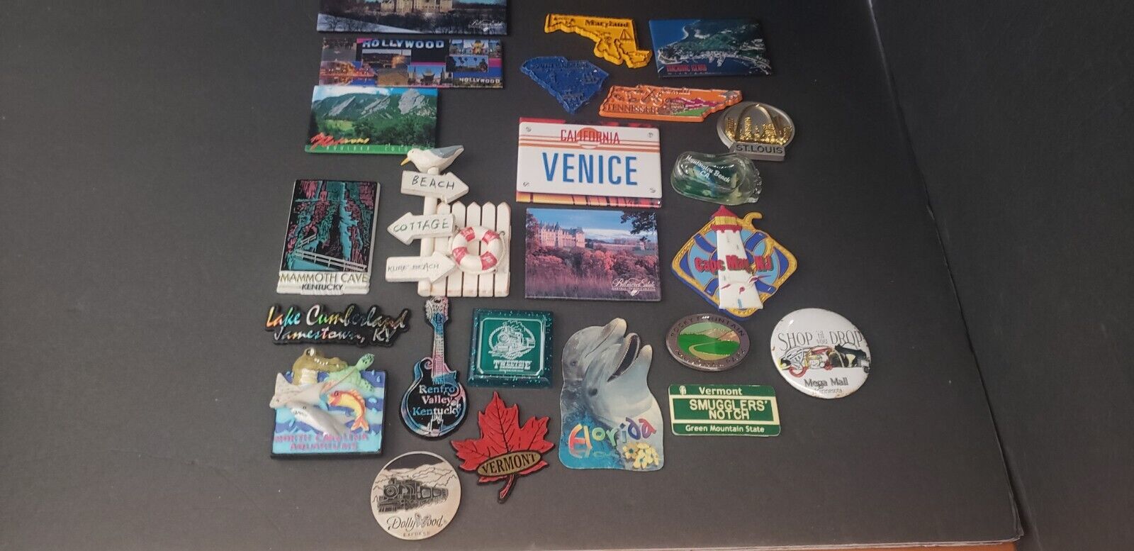 Lot Of 24 Refrigerator Magnets US Destinations Souvenirs