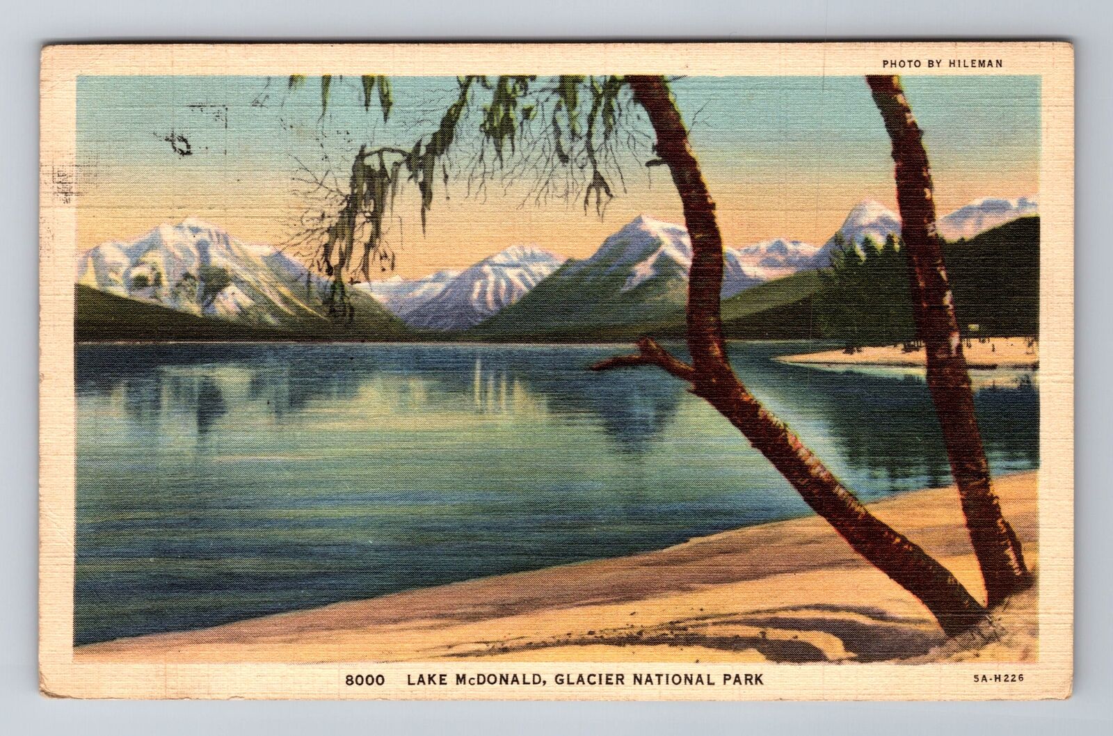 MT-Montana, Lake McDonald, Glacier National Park, Vintage c1941 Postcard