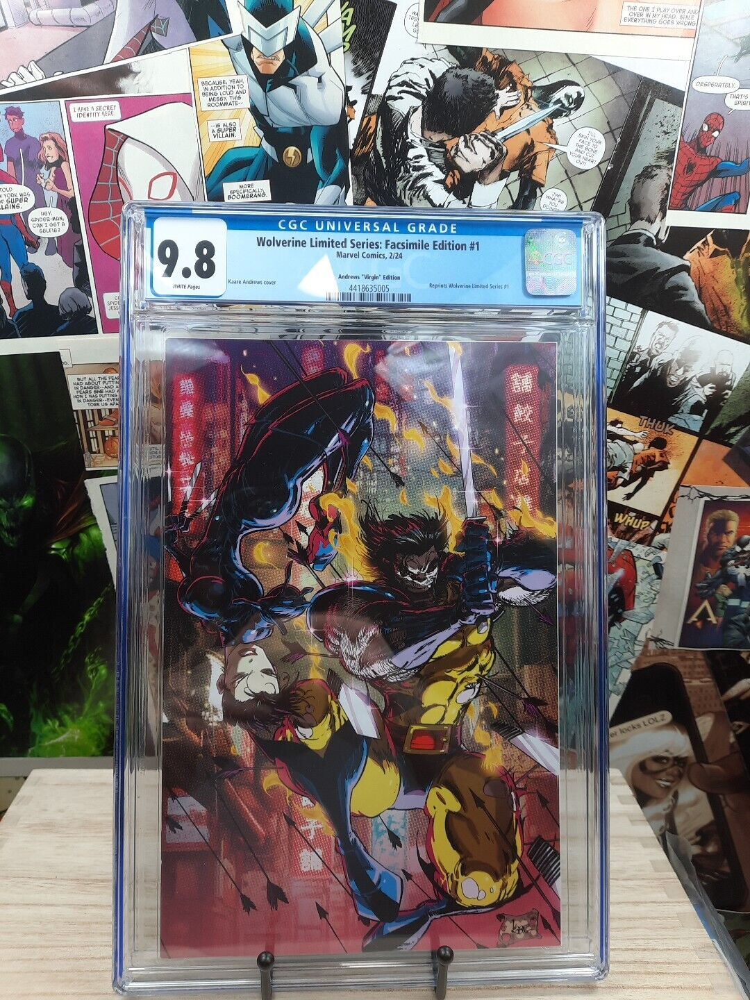 Wolverine Limited Series #1 CGC 9.8 NM Kaare Andrews EXCLUSIVE VIRGIN 🔥 X-Men 
