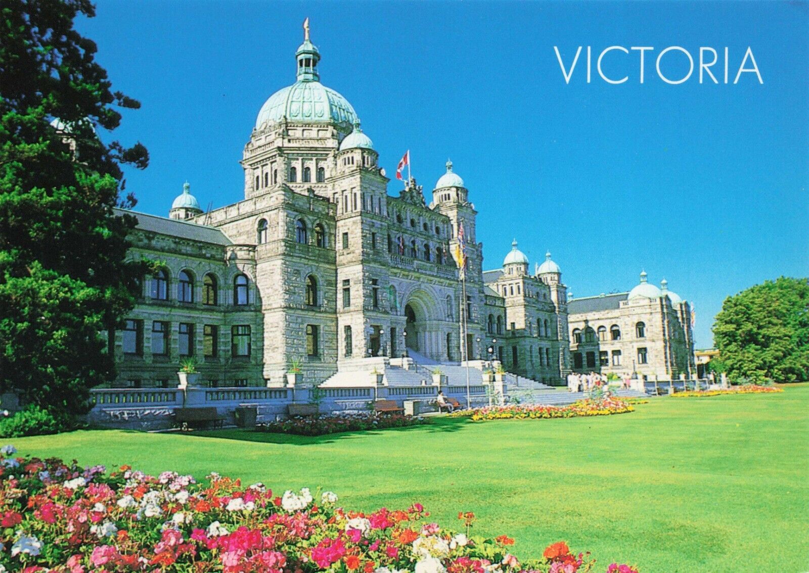 Victoria BC Canada Legislative Buildings Vintage Continental Postcard Unposted