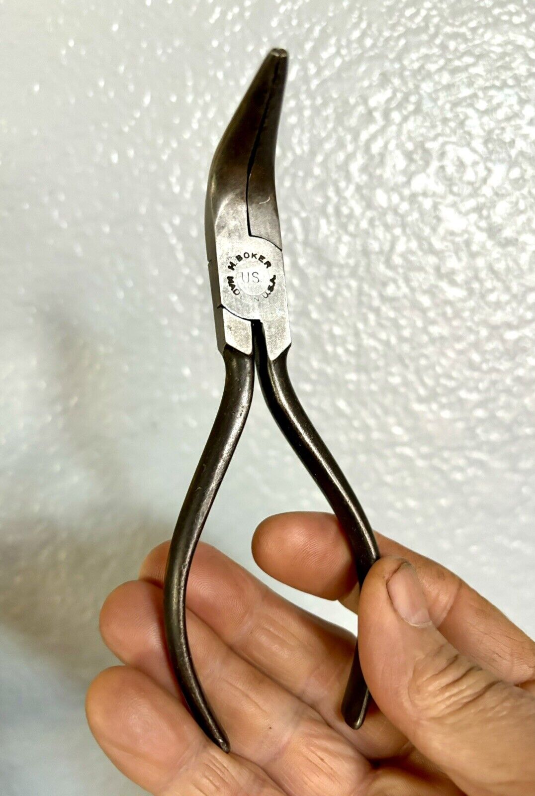 Vintage Henry Boker Tools Bent Needle Nose Pliers - USA