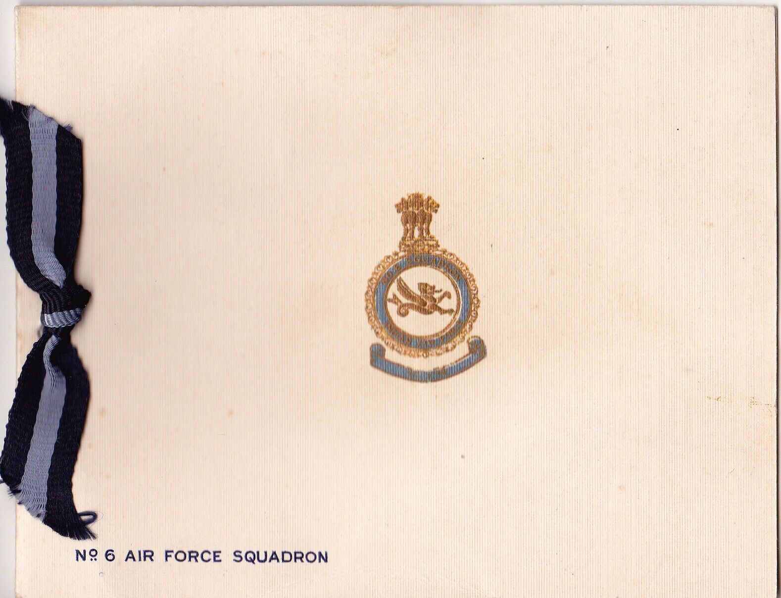 Royal Air Force No. 6 Squadron Xmas Card   WW2 ?
