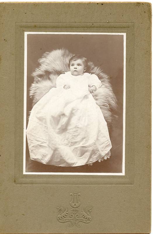 Antique Photo - ROCKHOLD ? Family Baby W/ Long Gown