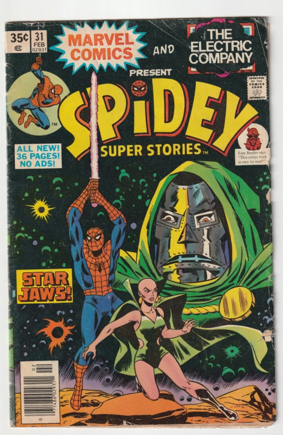 Spidey Super Stories #31 (Marvel Comics 1978) VG- Spider-Man Dr. Doom Star Wars