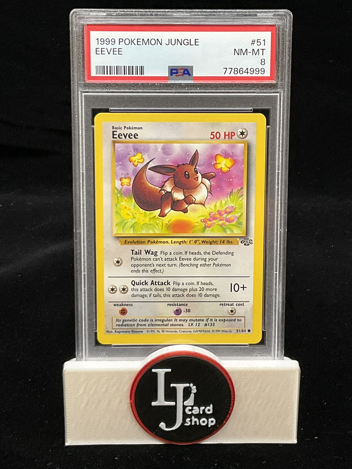 1999 Pokemon Jungle Eevee #51 PSA 8 (4999) CJC