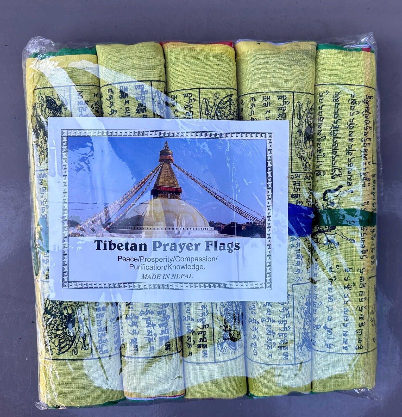 Large Prayer Flags (5 sets of 25  flags, 125 flags total) 7.5 X 9\