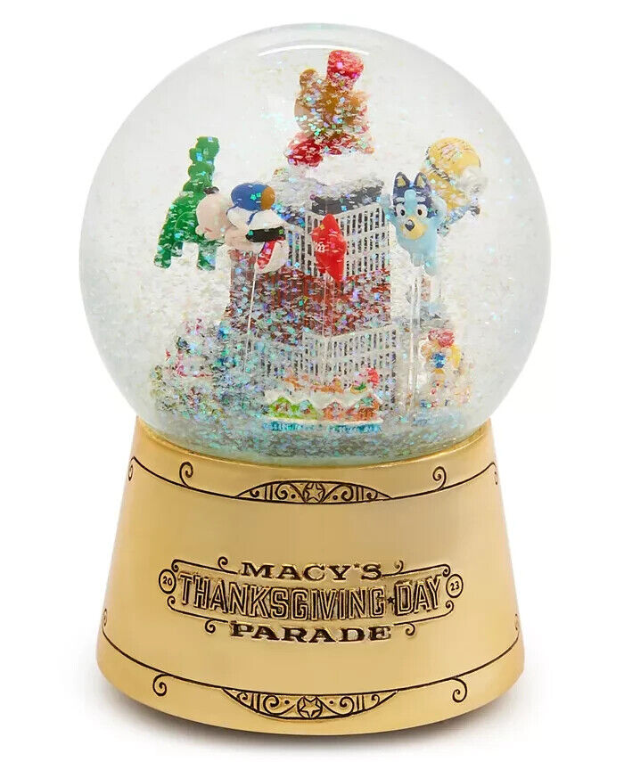 ⭐BRAND NEW⭐ Macy\'s Thanksgiving Day Parade Snow Globe 2023 - Musical Water Globe