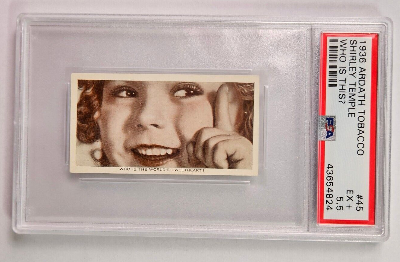 1936 Ardath Tobacco WHO IS THIS? #45 SHIRLEY TEMPLE PSA 5.5 EX+