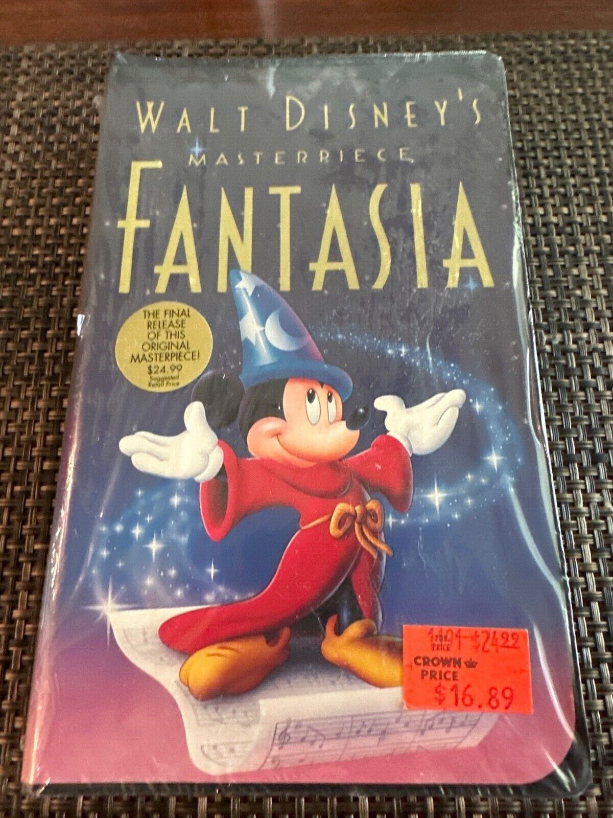 Extremely Rare factory sealed - new  Fantasia Masterpiece VHS #1132
