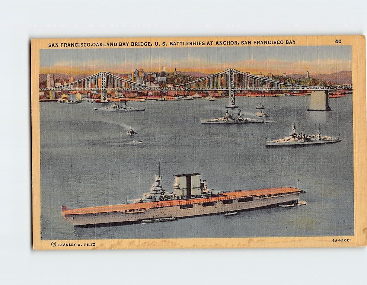 Postcard Anchor, San Francisco Bay, California, USA
