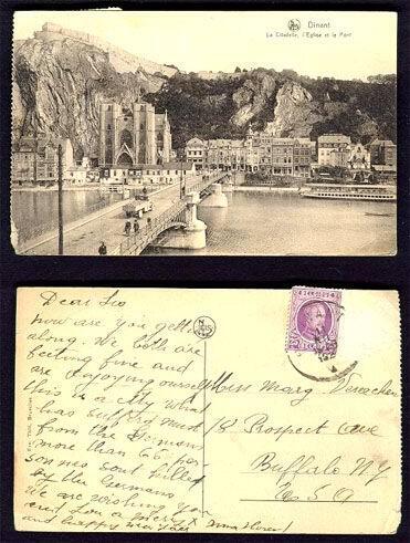Vintage 1920s La Citadelle Church & Bridge Postcard 286