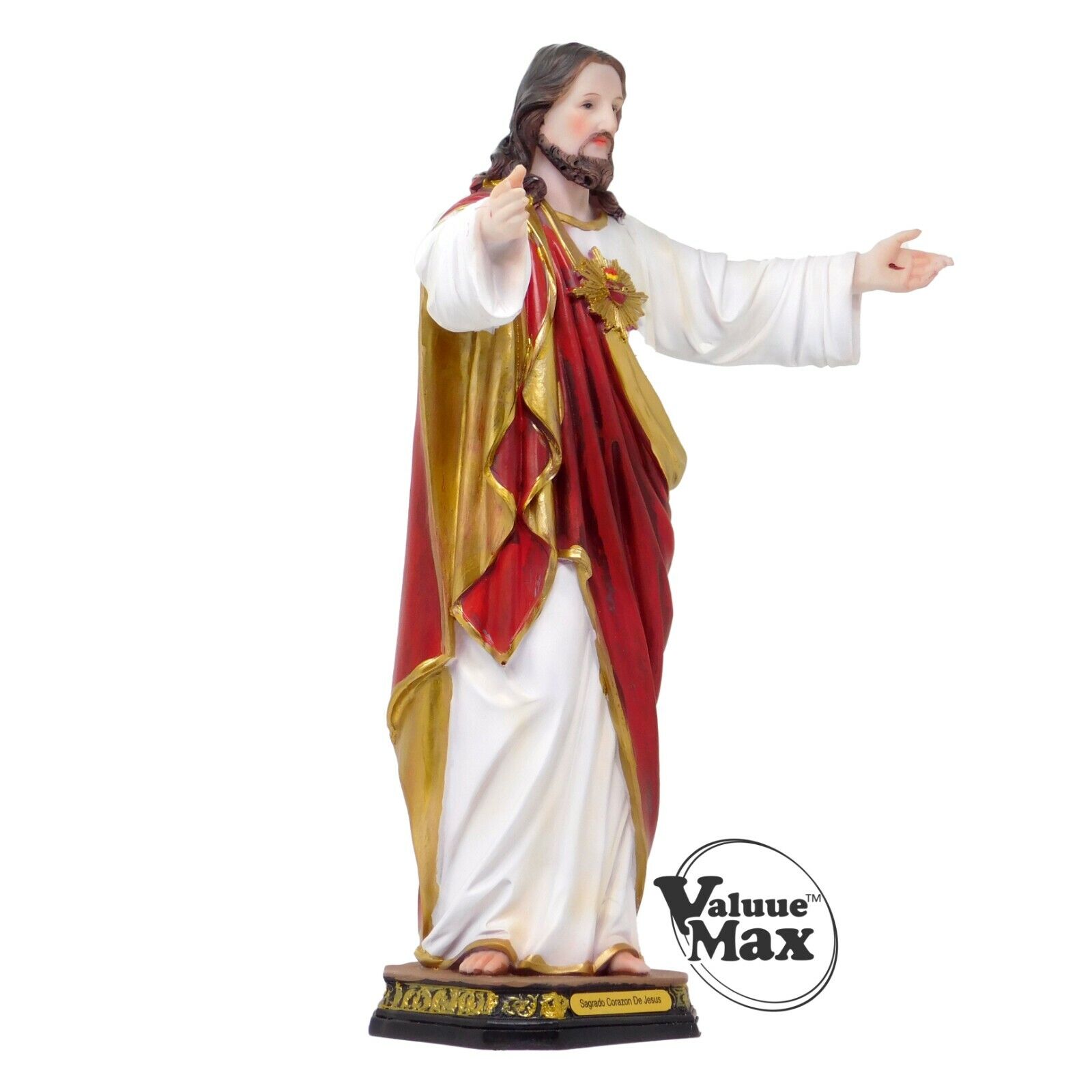 ValuueMax™ Sacred Heart of Jesus Statue, Finely Detailed Resin, 16 Inch Tall  