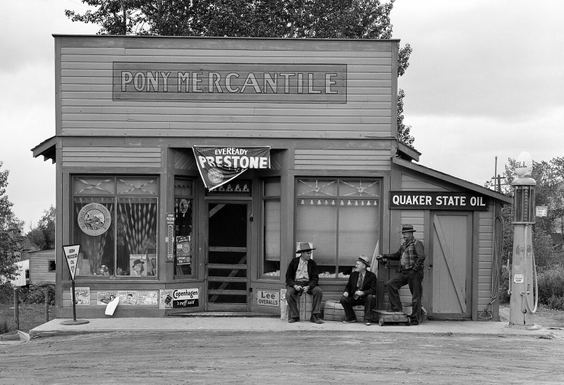 1939 Gas Station & General Store, Pony, MT Old Photo 13\