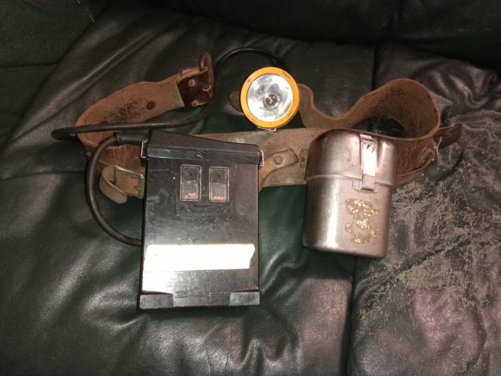 Vintage Mine Safety Equipment, W/Belt