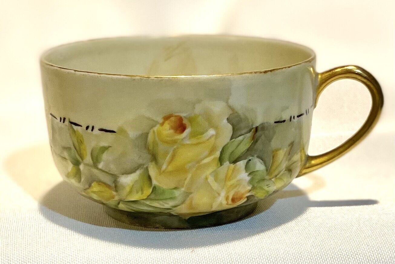 Limoges France Delicate Tea Cup,  Gilt Porcelain