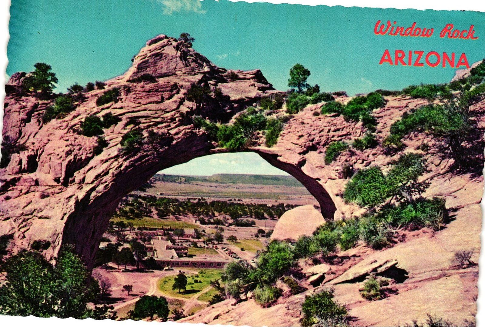 Vintage Postcard 4x6- Window Rock, Arizona. 1960-80s