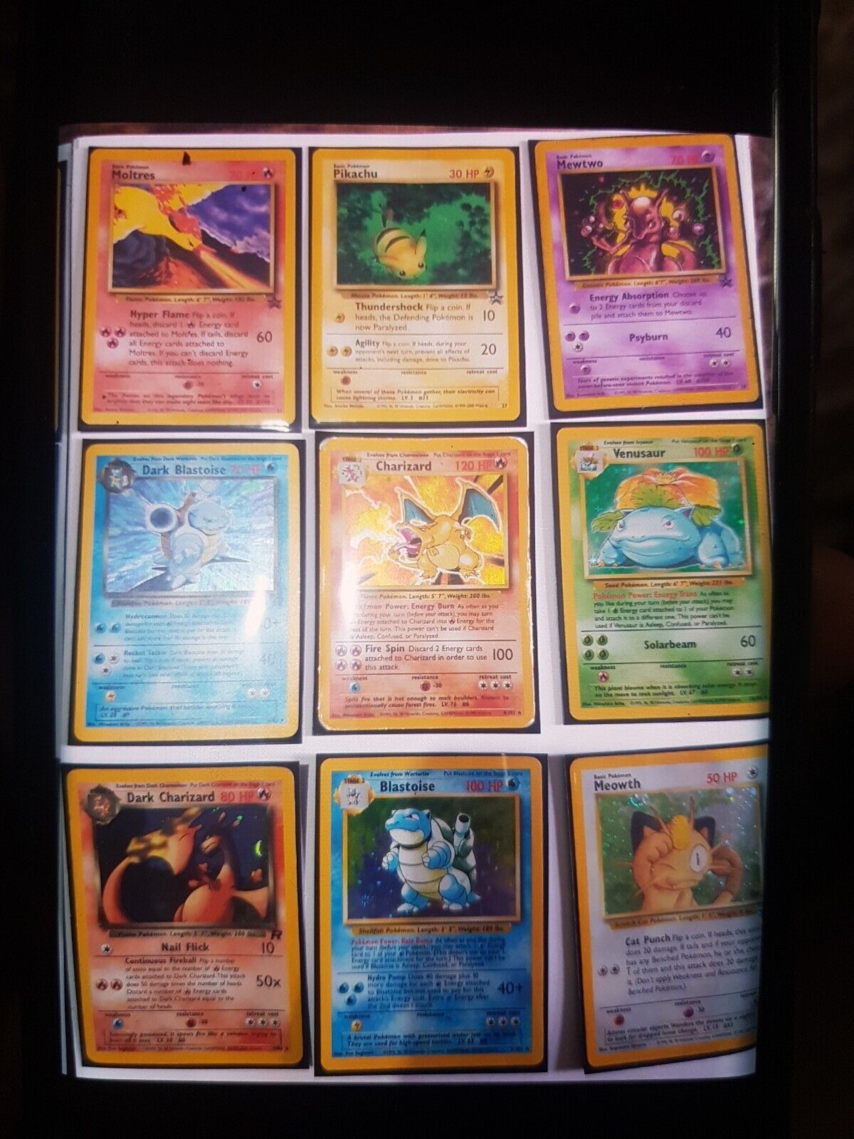 Massive Collection Of Pokemon Cards Holo All Sleeved Up - Plus 1st Edition Com