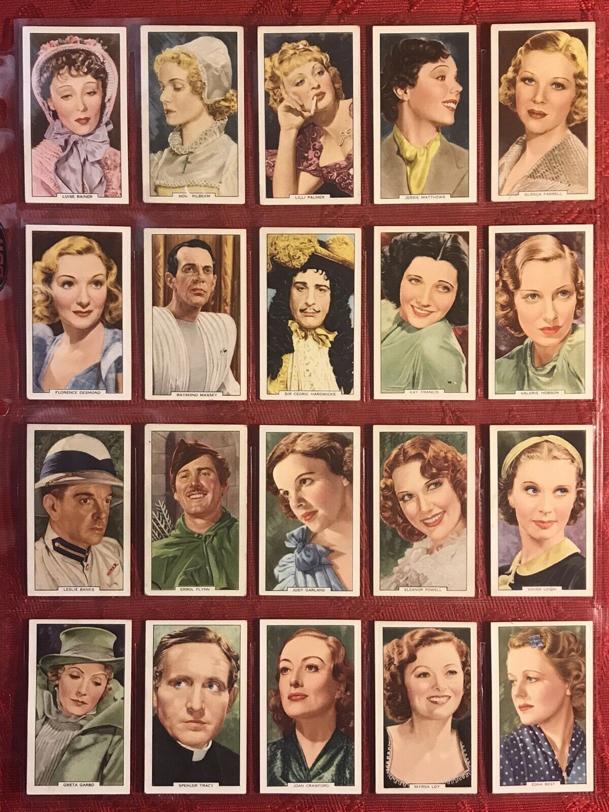 1939 GALLAHER-MY FAVOURITE PART-FILM STARS-COMPLETE 48 CARD SET-VG+EXCELLENT