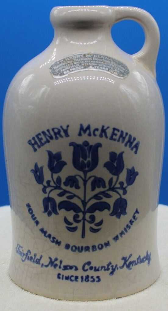 Vintage Henry Mckenna Bourbon Whiskey Jug - No Cork