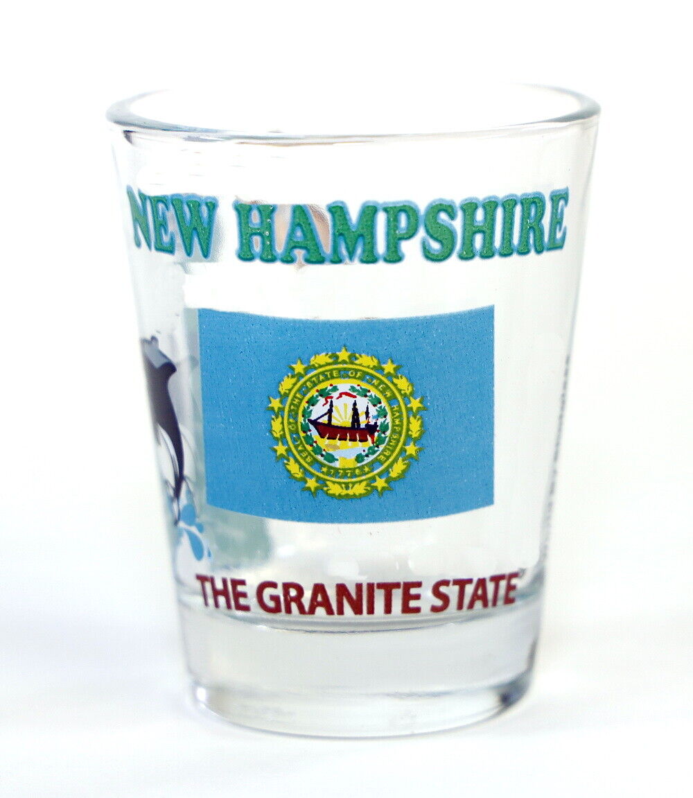 NEW HAMPSHIRE THE GRANITE STATE ALL-AMERICAN COLLECTION SHOT GLASS SHOTGLASS