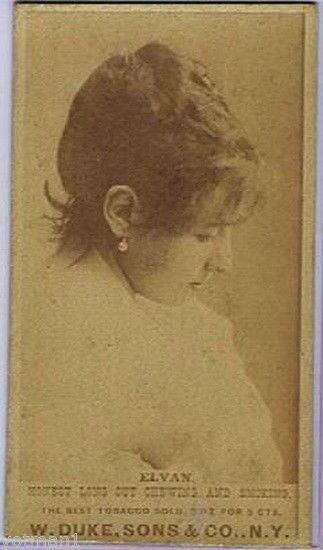 ELVAN, Actresses N151, Honest Long Cut Chewing & Smoking, 1880\'s, my #74
