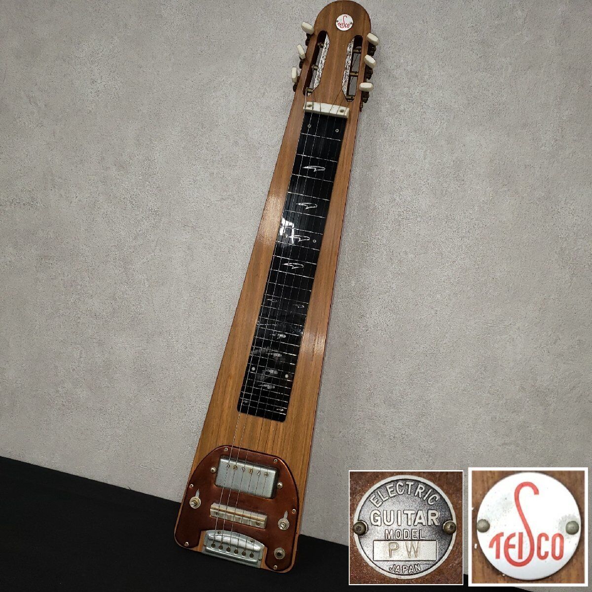 TEISCO Steel Guitar EG-PW Electric Guitar Vintage Musical Instrument *Junk